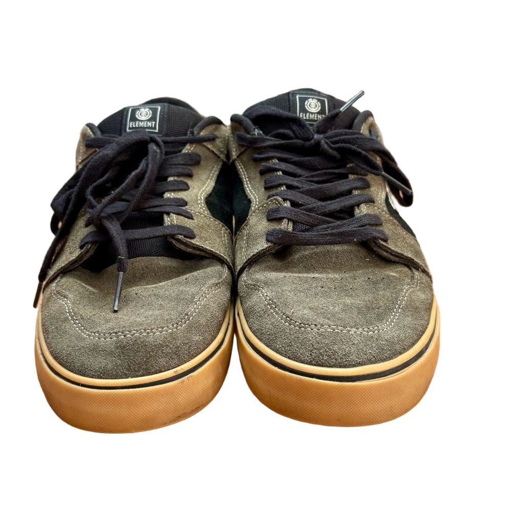 Element Men's Sneakers - Olive and Black Suede
